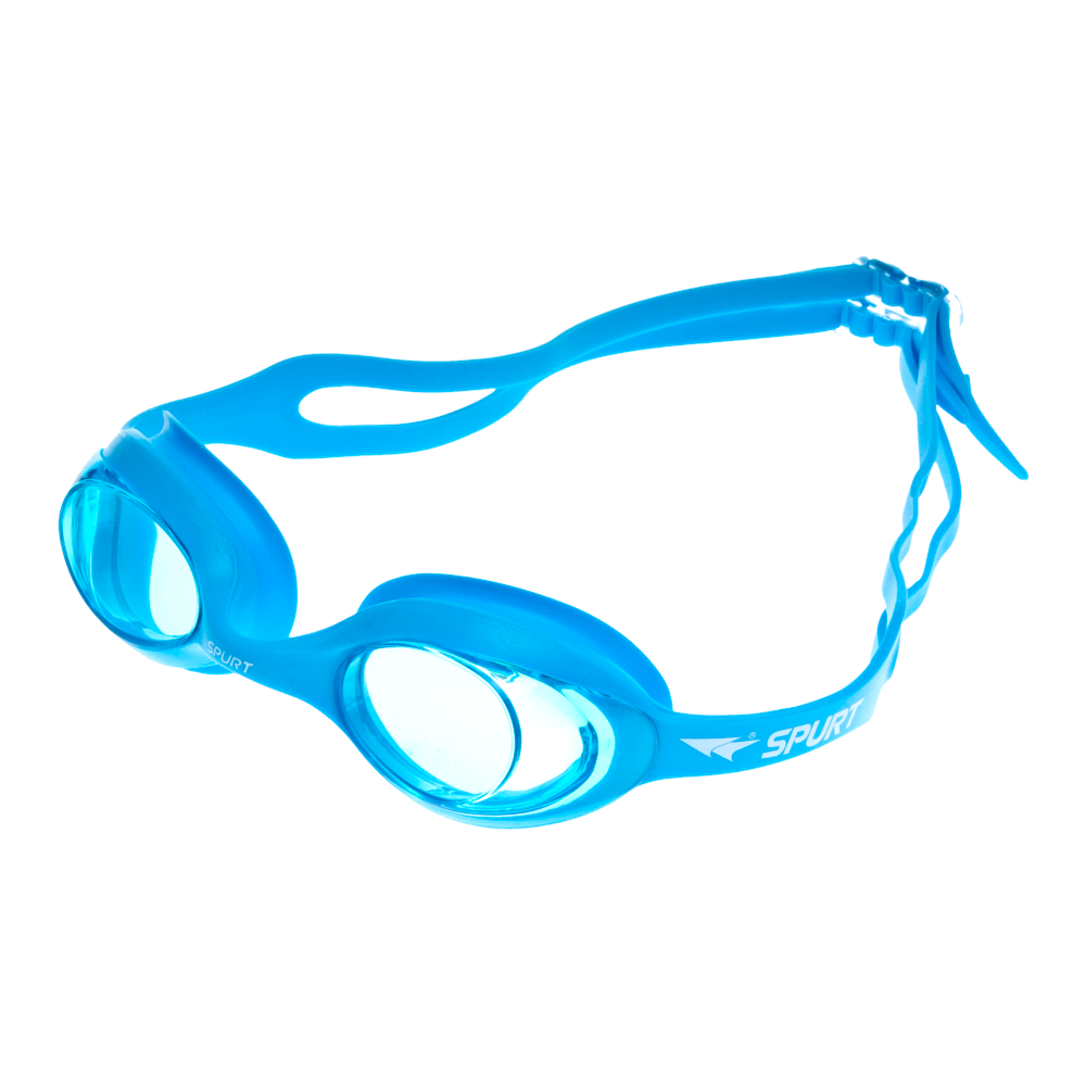 Spurt blaze junior goggles, sky blue frame with blue lens