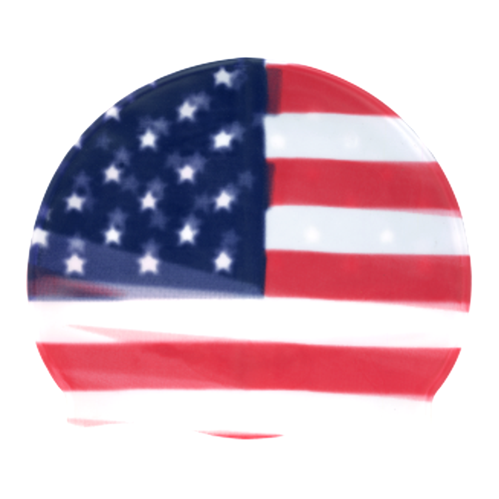 Spurt flag silicone swim cap, American Flag