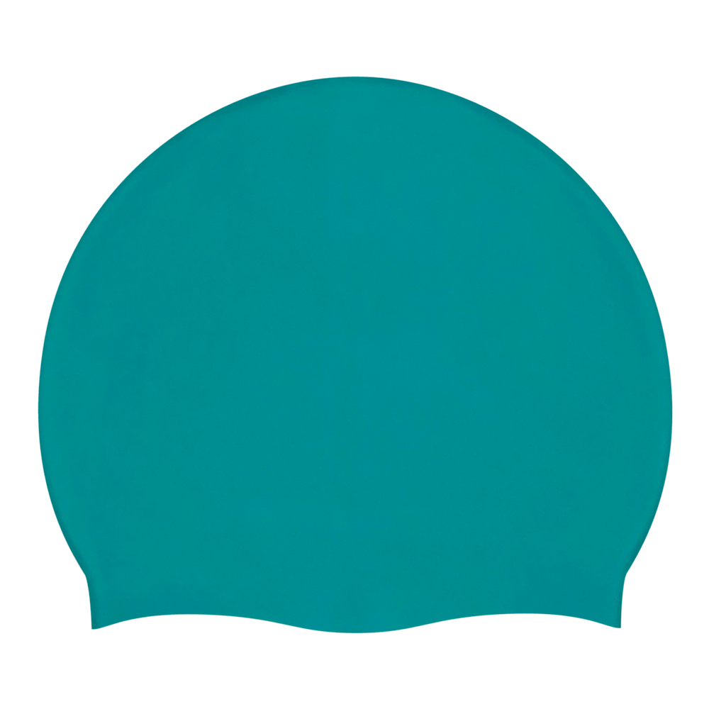 Spurt Flexi plain silicone swim cap in turquoise