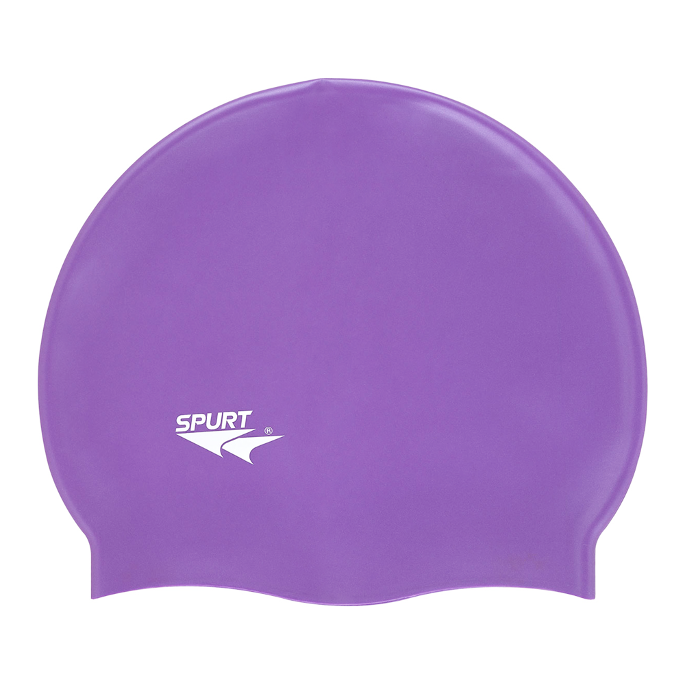 Spurt Flexi plain silicone swim cap in violet