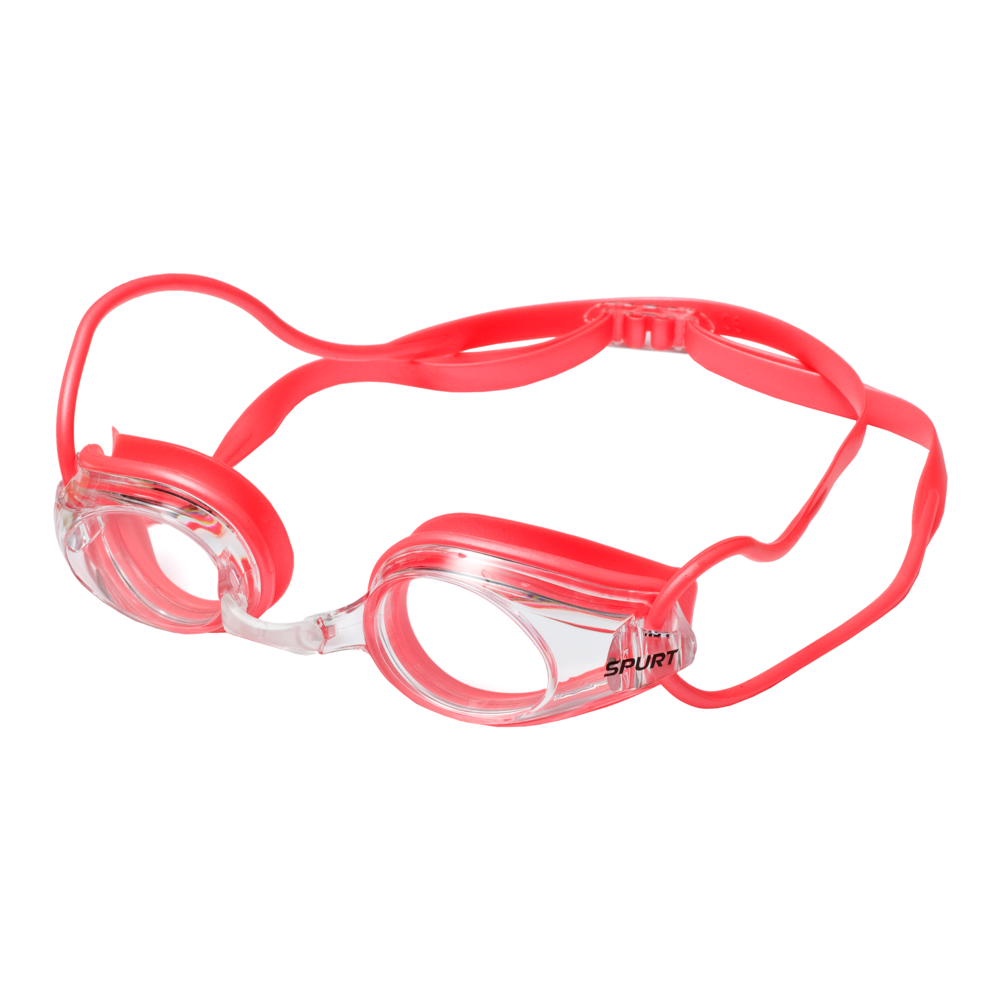 Spurt intermediate racer goggles, smoke black frame with mirror silver lens