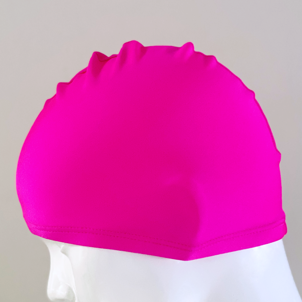 Spurt lycra swim cap in bright pink small