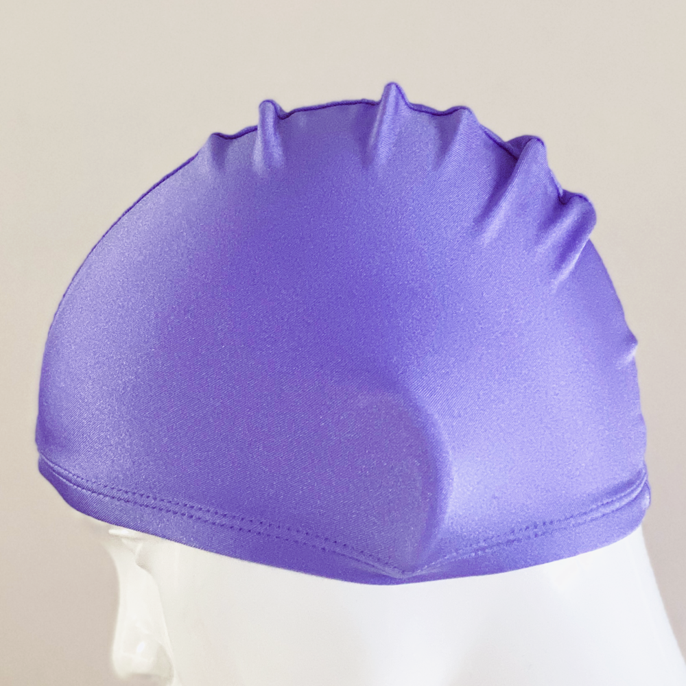 Spurt lycra swim cap in lilac small