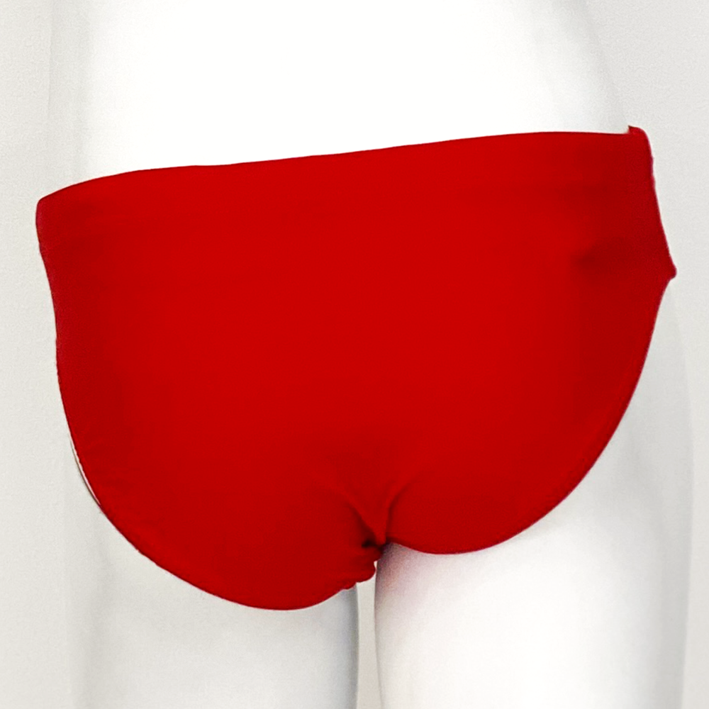 Spurt plain brief swimsuit in red, alternate view 1