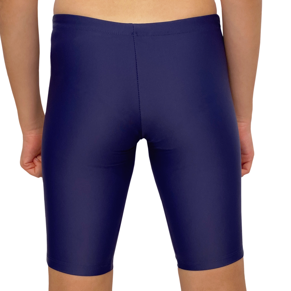 Spurt plain jammer swimsuit in navy, alternate view 1
