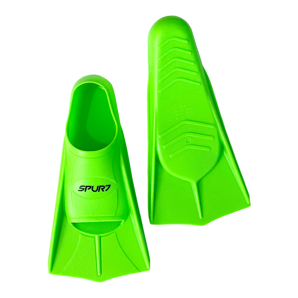 Spurt short silicone training fin, black uk 12.5-1
