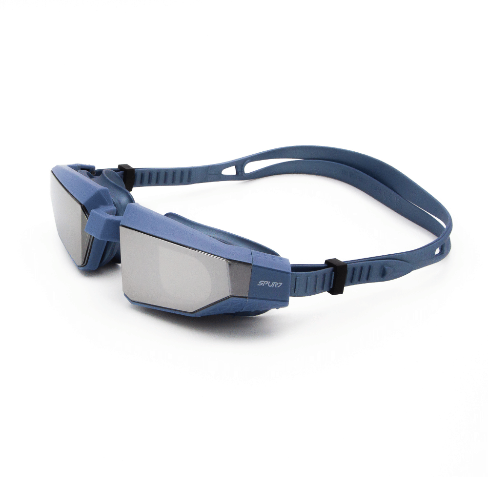 Spurt The Bomb goggles, silver and black frame with smoke lens