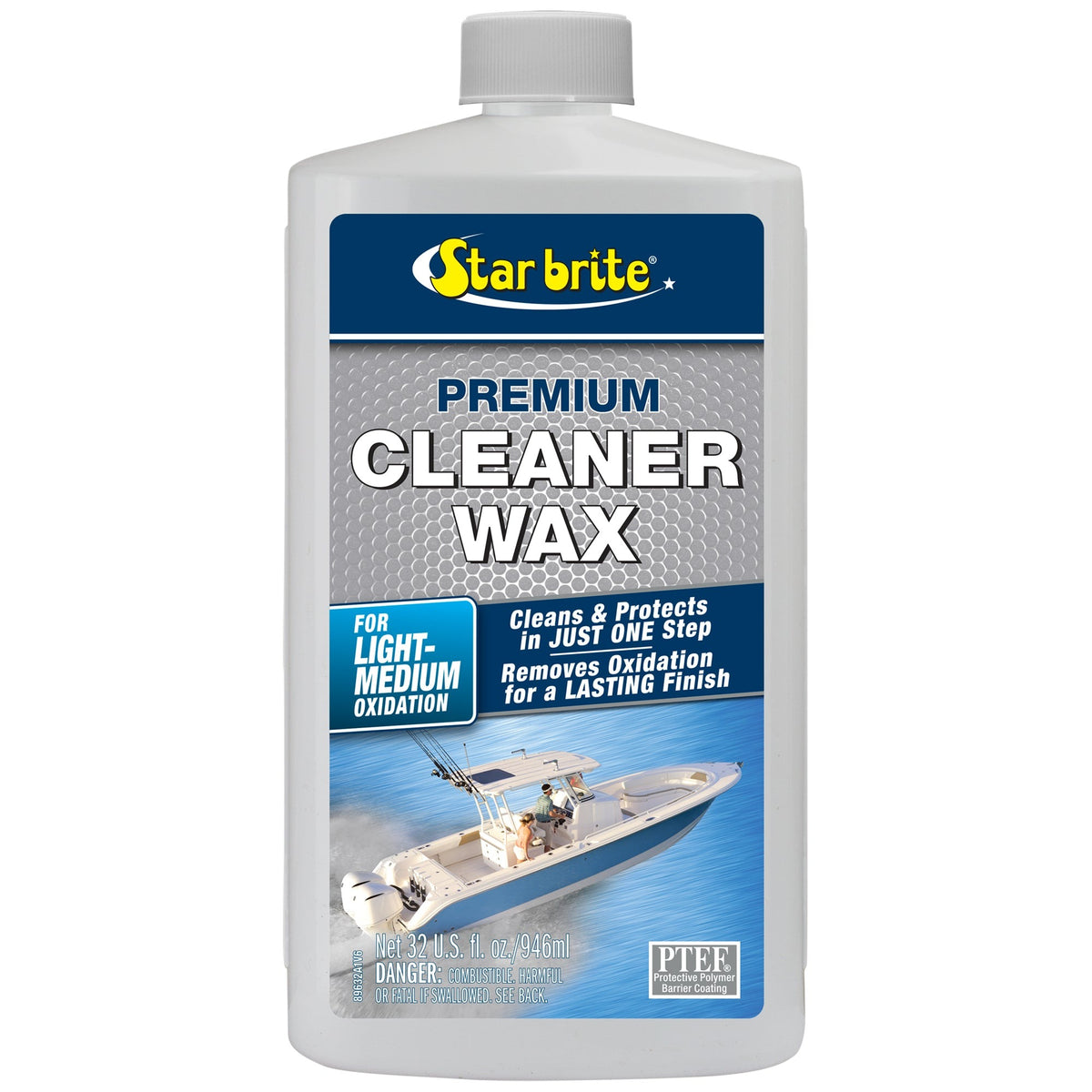 Starbrite Premium Cleaner Wax 946 ml bottle for light to medium oxidation
