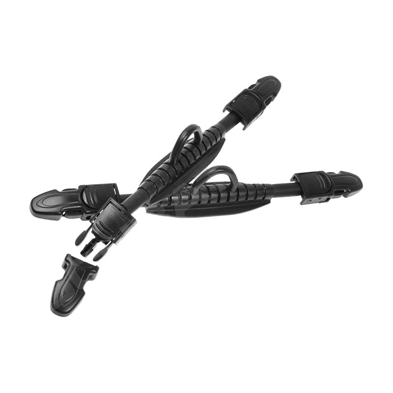 Tecline fin spring straps with quick-release buckles, a pair
