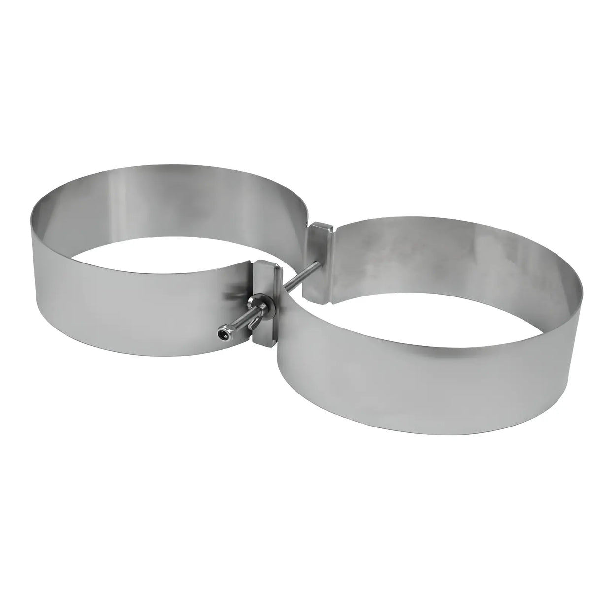 Tecline stainless steel twinset tank band for 171 mm cylinders, 60 mm wide
