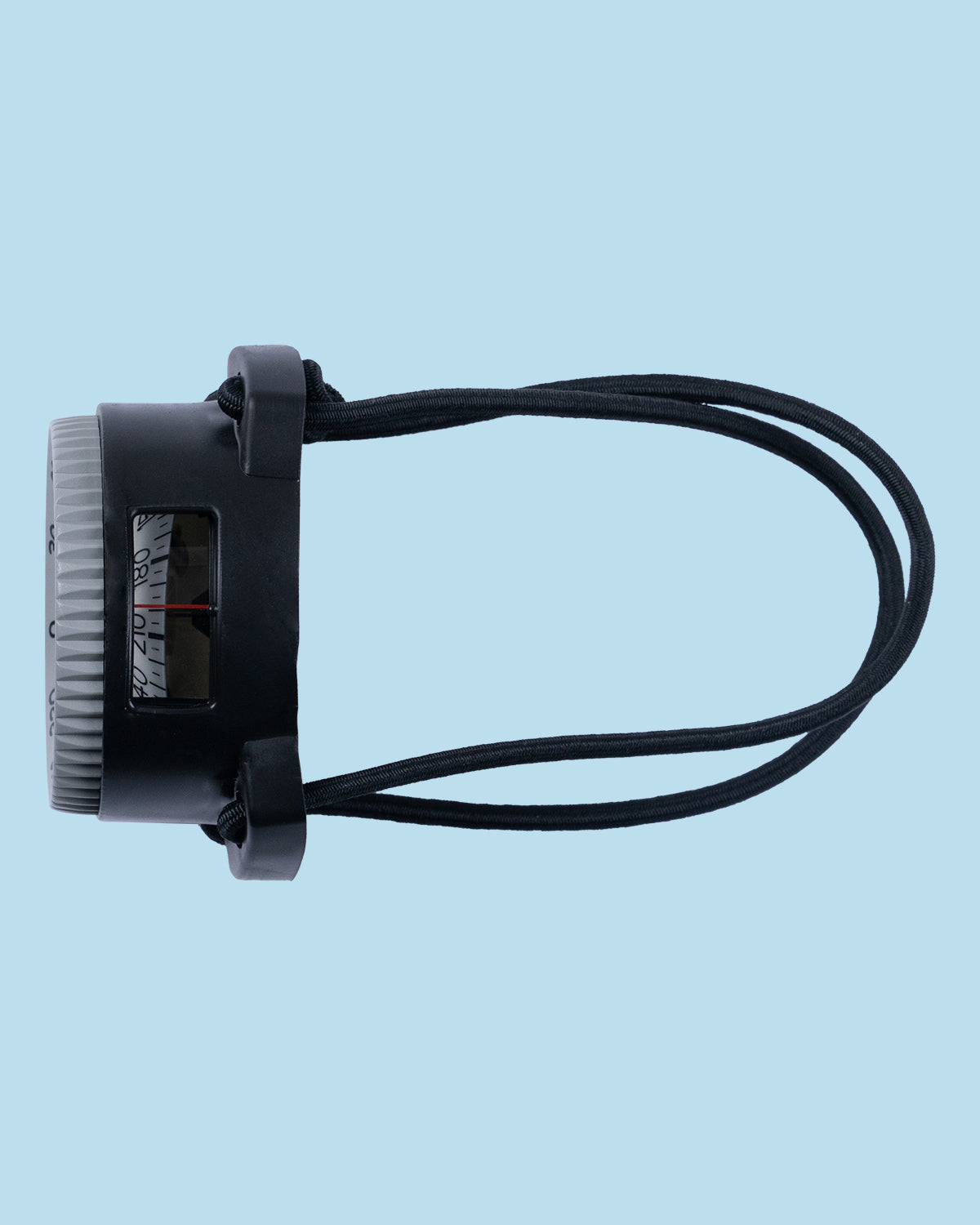 Termo Industria Pro Compass with grey bezel ring on a black bungee mount