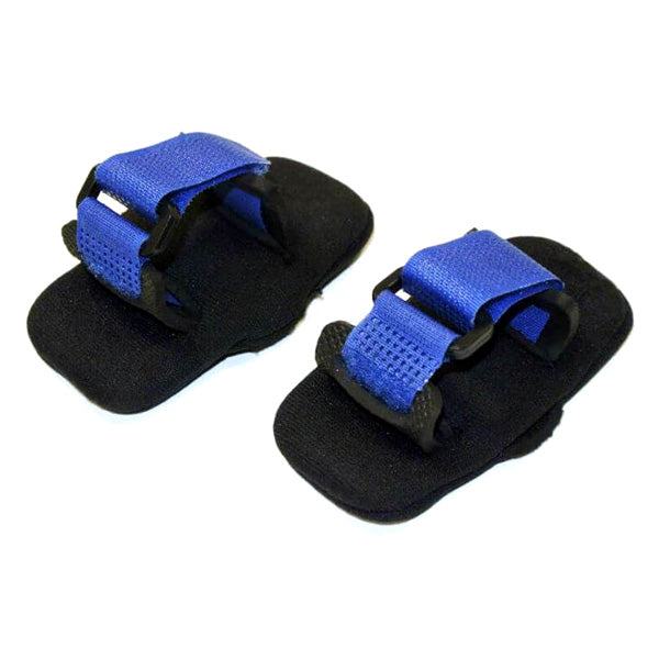 Tovatec Face Mask Adapter pair with blue straps for mounting a light to a mask strap