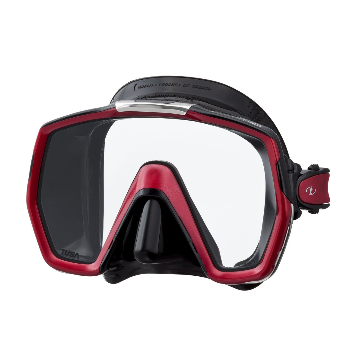 Tusa Freedom HD mask with Metallic Dark Red frame