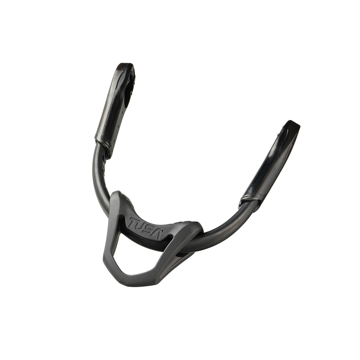 Black Tusa Universal Bungee fin strap with heel cup
