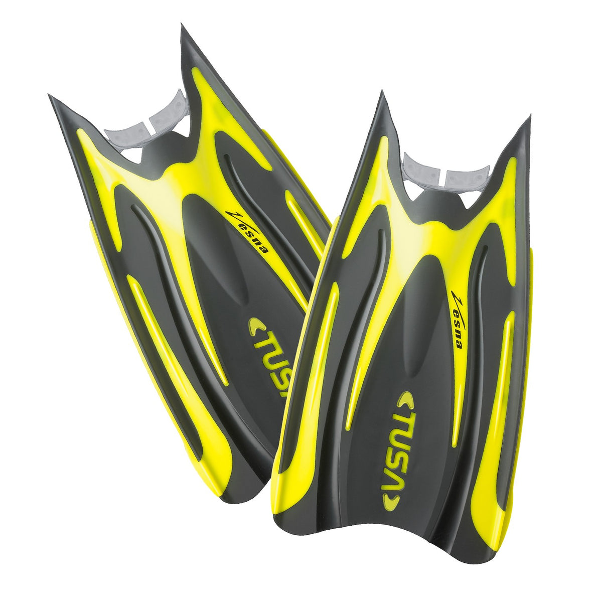 Pair of Tusa Hyflex Vesna replacement blades in Flash Yellow