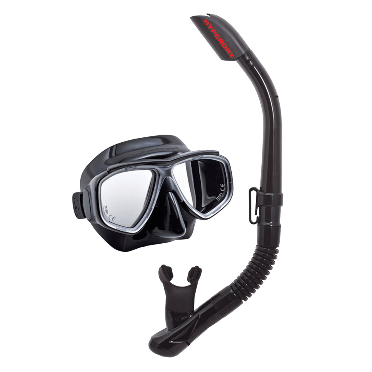 Black Tusa Splendive adult mask and snorkel combo