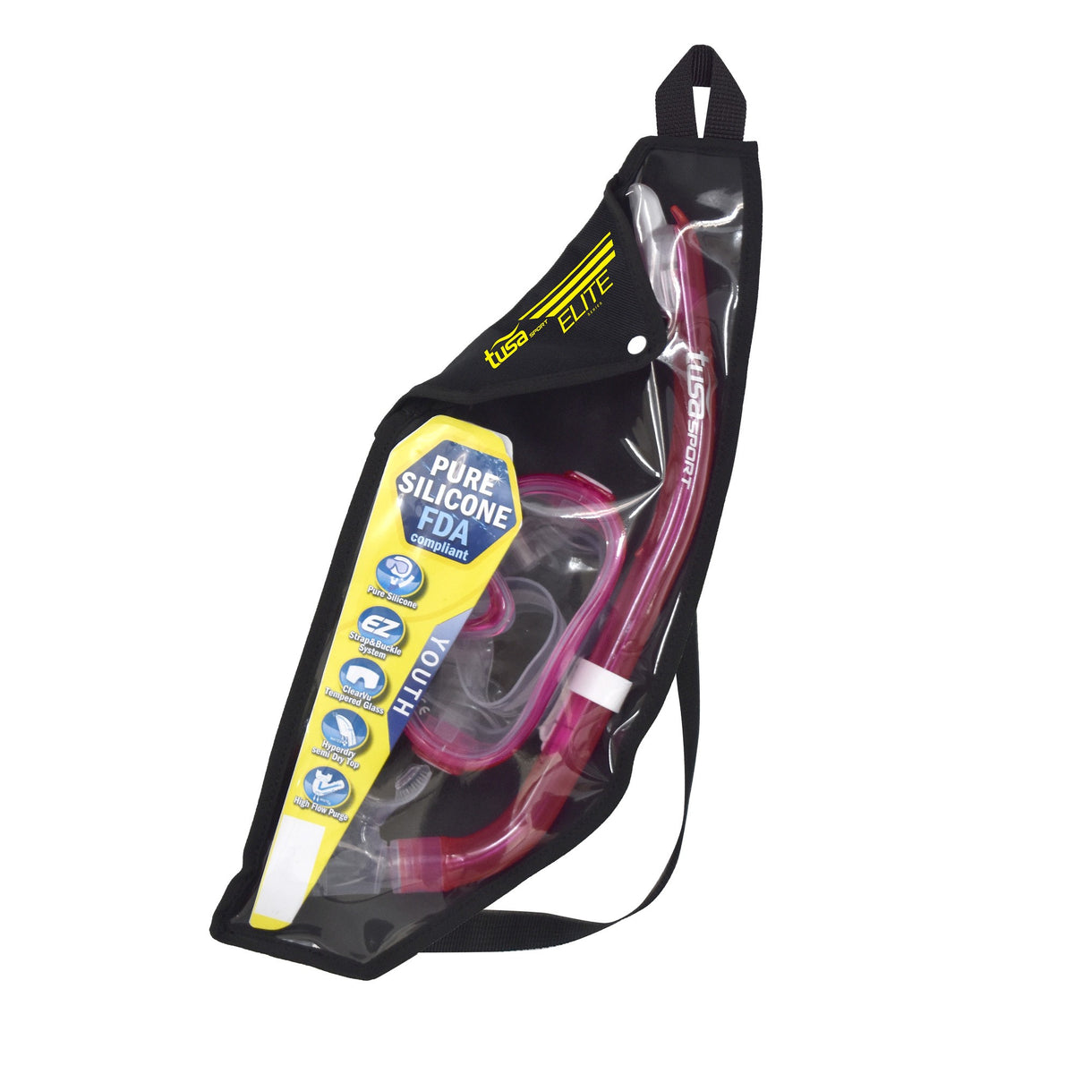 Tusa Kleio Mini Fit junior mask and snorkel combo in blue