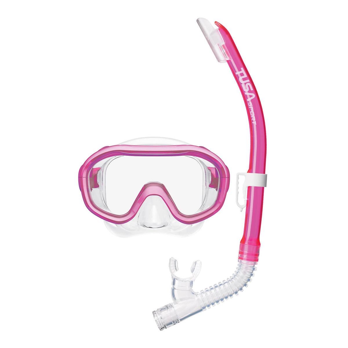 Tusa Kleio Mini Fit junior mask and snorkel combo in blue