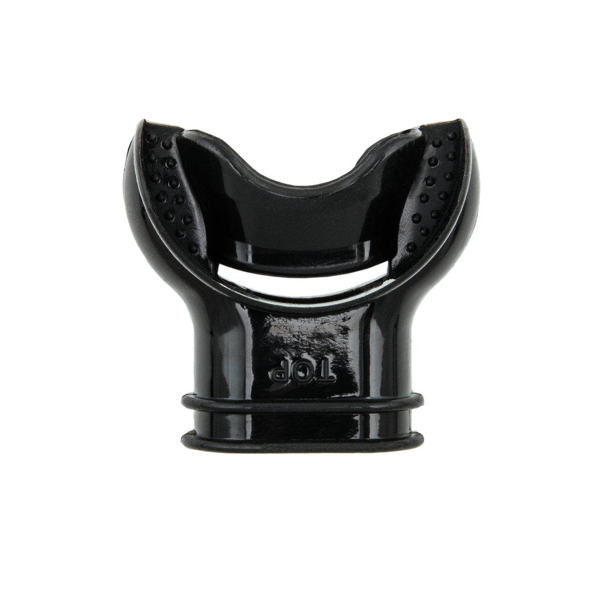 Scubatech ergonomic snorkel mouthpiece in black silicone