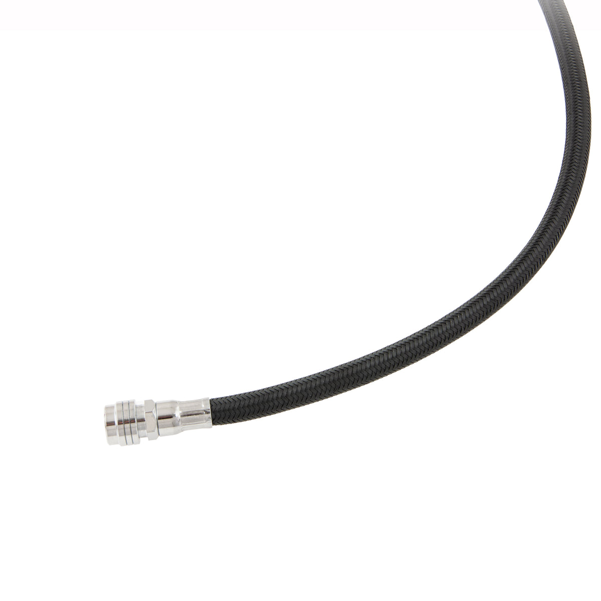 Tecline Proflex braided inflator hose in black with quick coupling