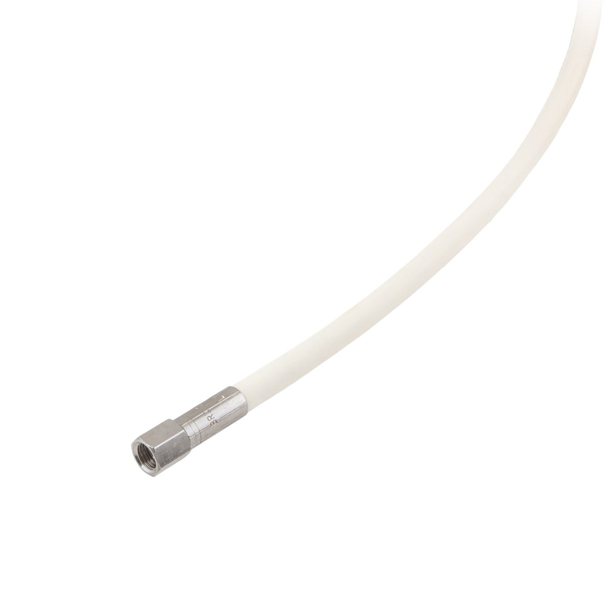 Tecline black rubber HP hose with Kevlar reinforcement and gauge fitting