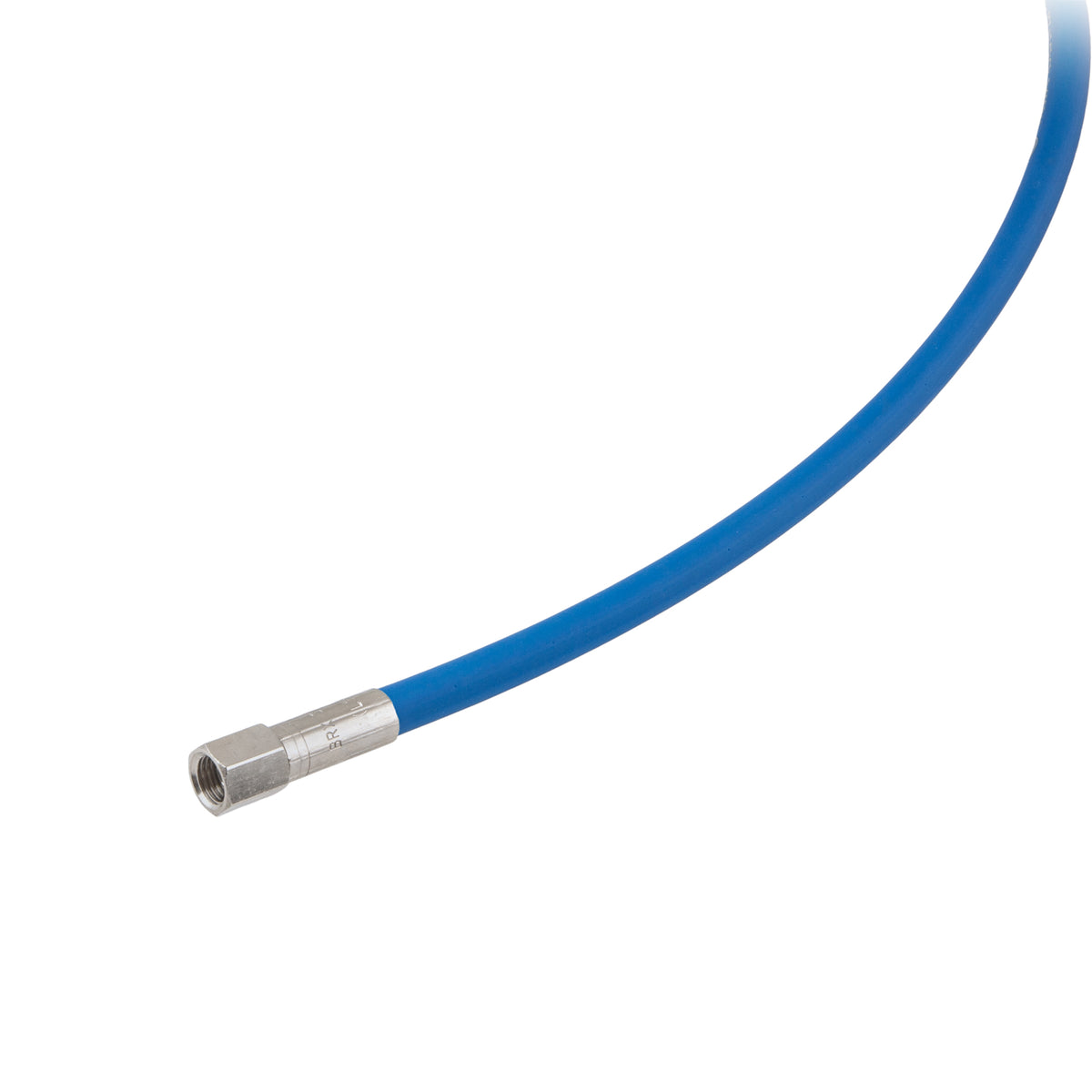 Tecline black rubber HP hose with Kevlar reinforcement and gauge fitting