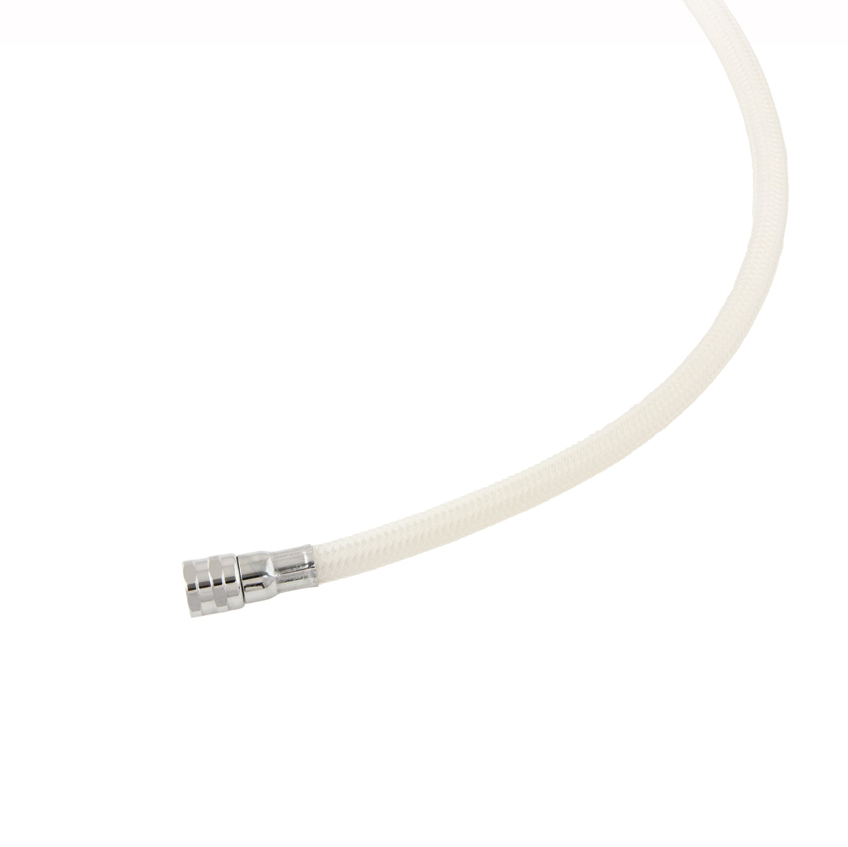 White Tecline Proflex braided LP regulator hose and fitting
