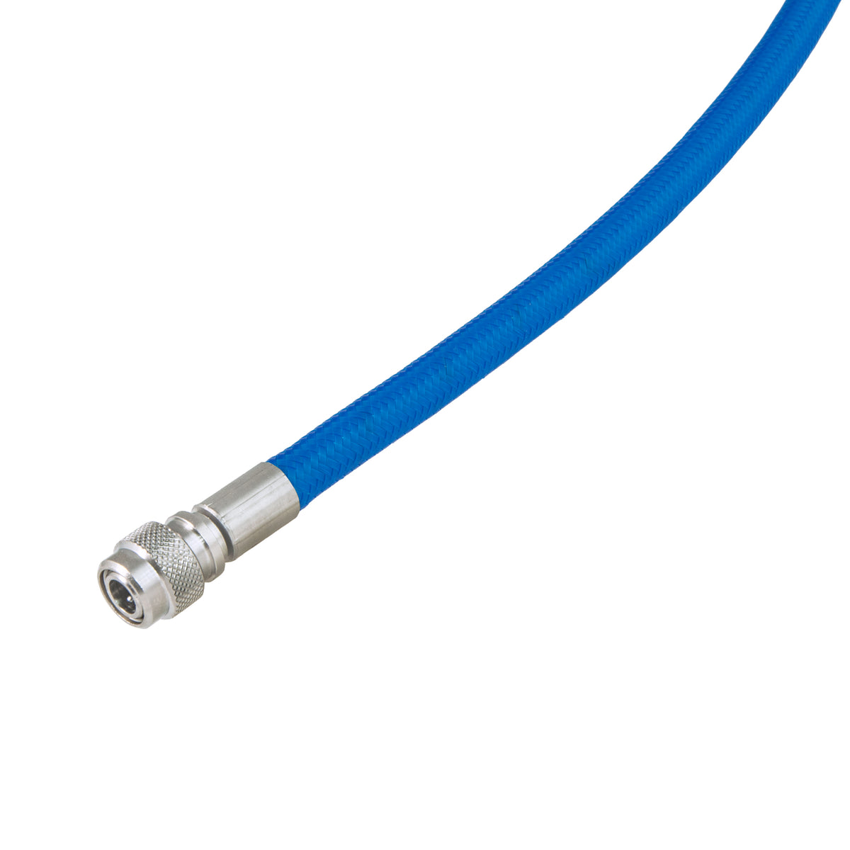 Miflex XTR inflator hose in black braid with a quick-disconnect coupling