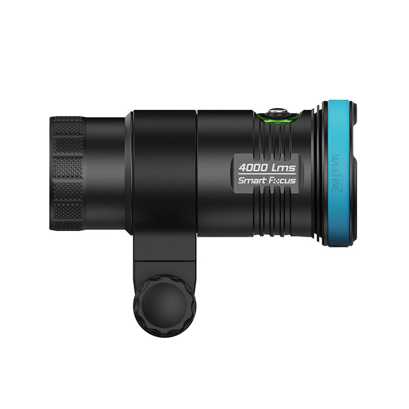 WeeFine Smart Focus 4000 v2 video light, front three-quarter view