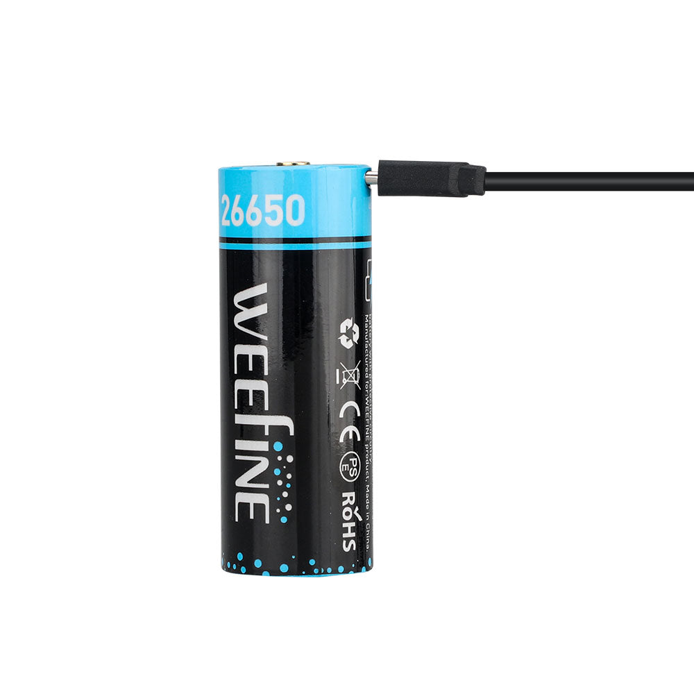 WeeFine WBL-13C 26650 USB-C battery