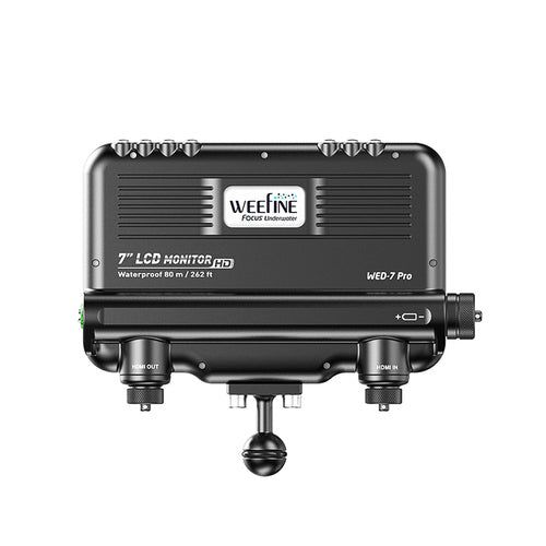 WeeFine WED-7 PRO rear view with the ball mount