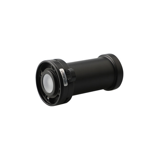 WeeFine WFA84 long optical collector, three-quarter view