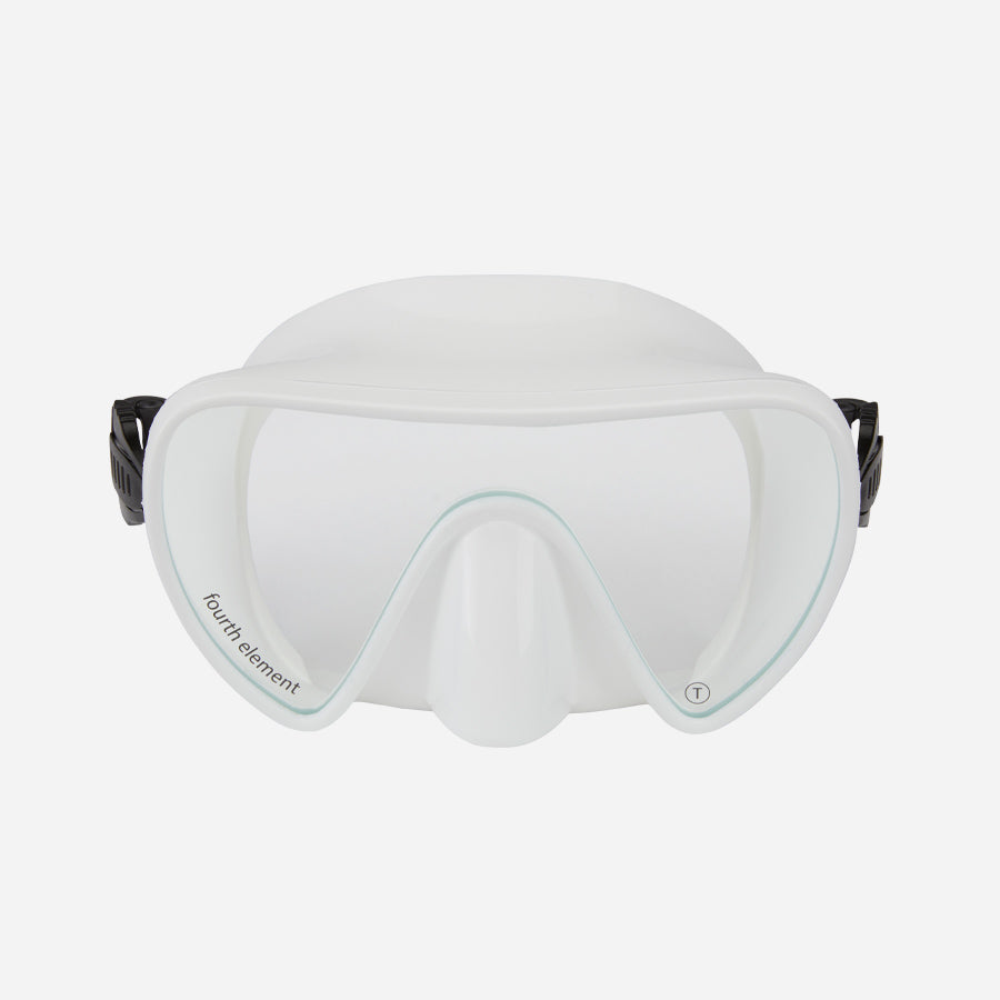 Fourth Element Scout Mask white skirt Clarity lens front