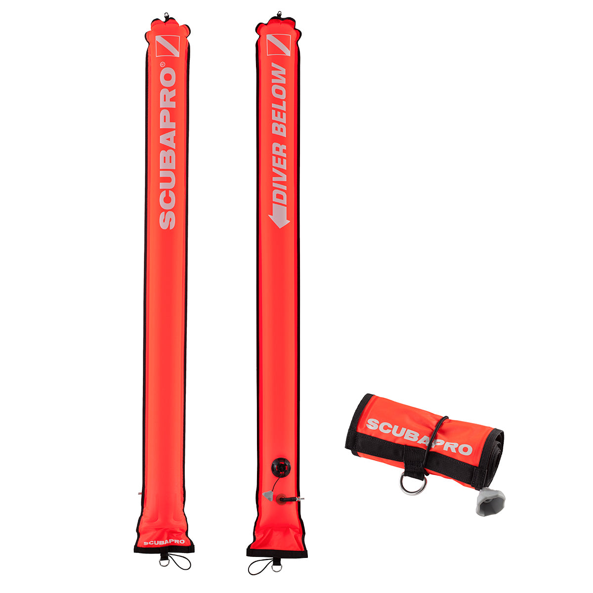 SCUBAPRO Surface Marker Buoy Nylon 1.8M (Orange)