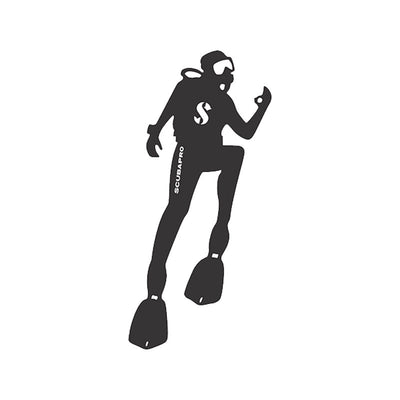 DIVER STICKERS BLACK