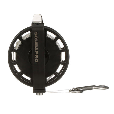 SCUBAPRO S-TEK Expedition Reel anodised aluminium frame and stainless bolt snap
