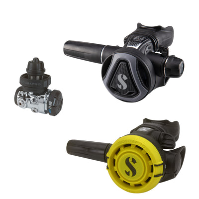SCUBAPRO MK17 EVO 2 and graphite C370 regulator set with R105 octopus