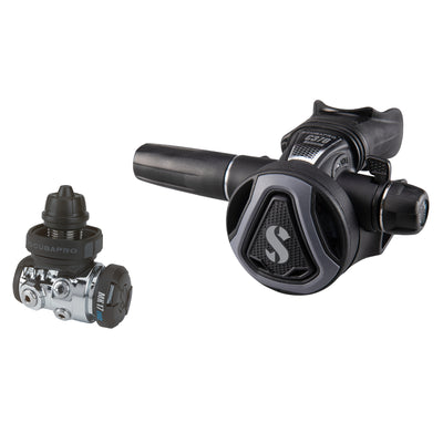 SCUBAPRO MK17 EVO 2 first stage with graphite C370 second stage