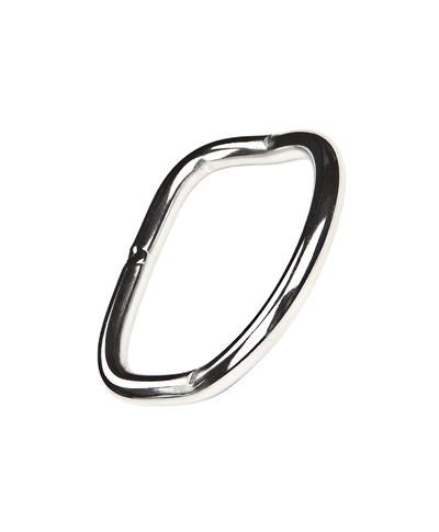 XDEEP bent 6 mm stainless steel D-ring