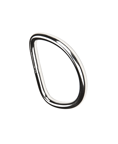 XDEEP straight 6 mm stainless steel D-ring