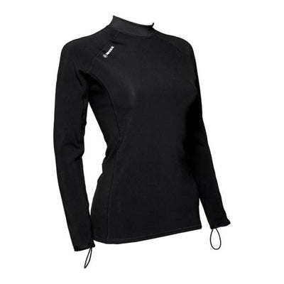 Apeks ThermiQ Carbon long sleeve top in black, women's