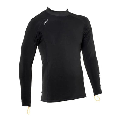 Apeks ThermiQ Carbon long sleeve top in black, men's