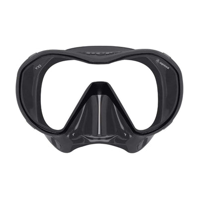 Apeks VX1 frameless dive mask in dark grey with a clear lens