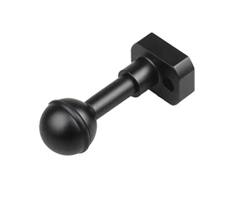 OrcaTorch M03 ball joint, showing the one inch ball on its mounting block