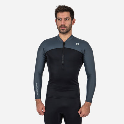THERMOCLINE MENS L/S TOP - FRONT ZIP