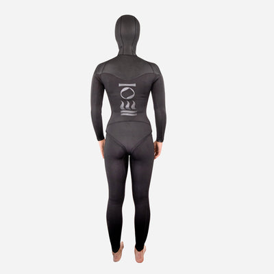 Fourth Element Women's RF2 5/4mm two-piece freediving suit back