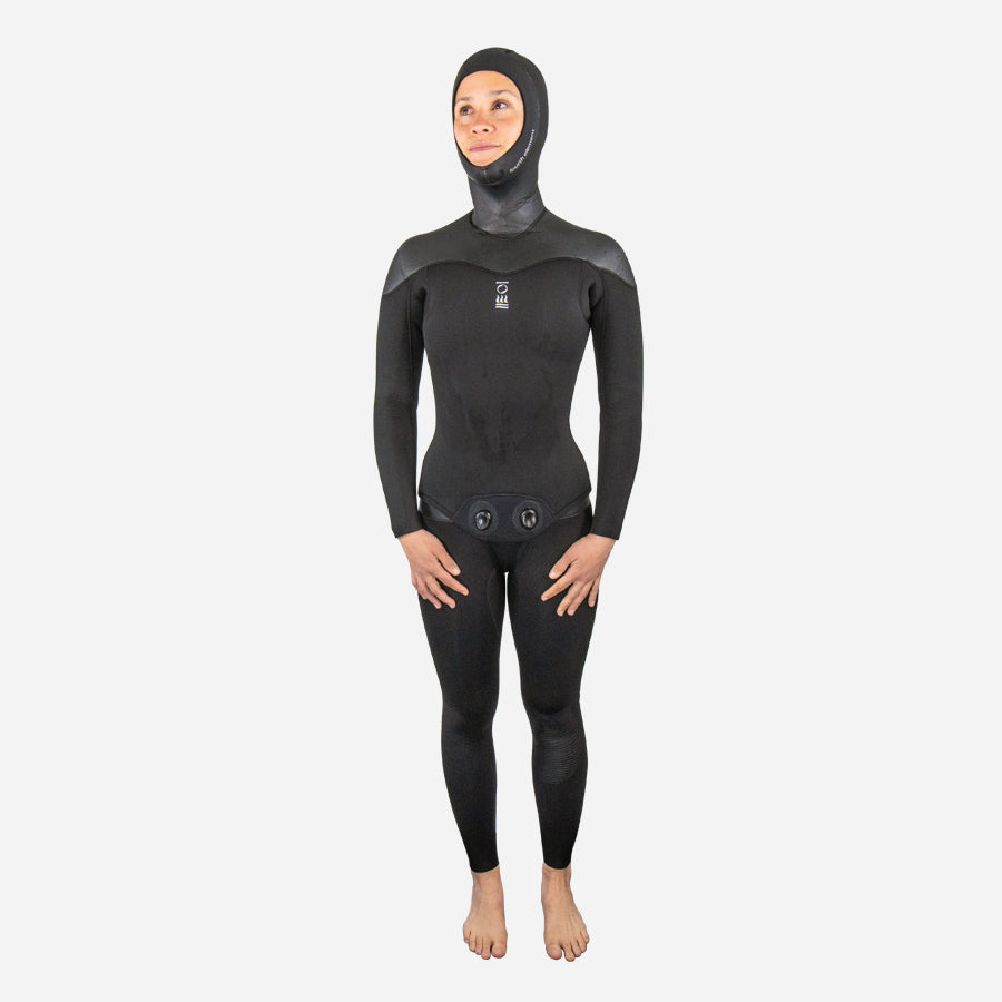 Fourth Element Women's RF2 5/4mm two-piece freediving suit front