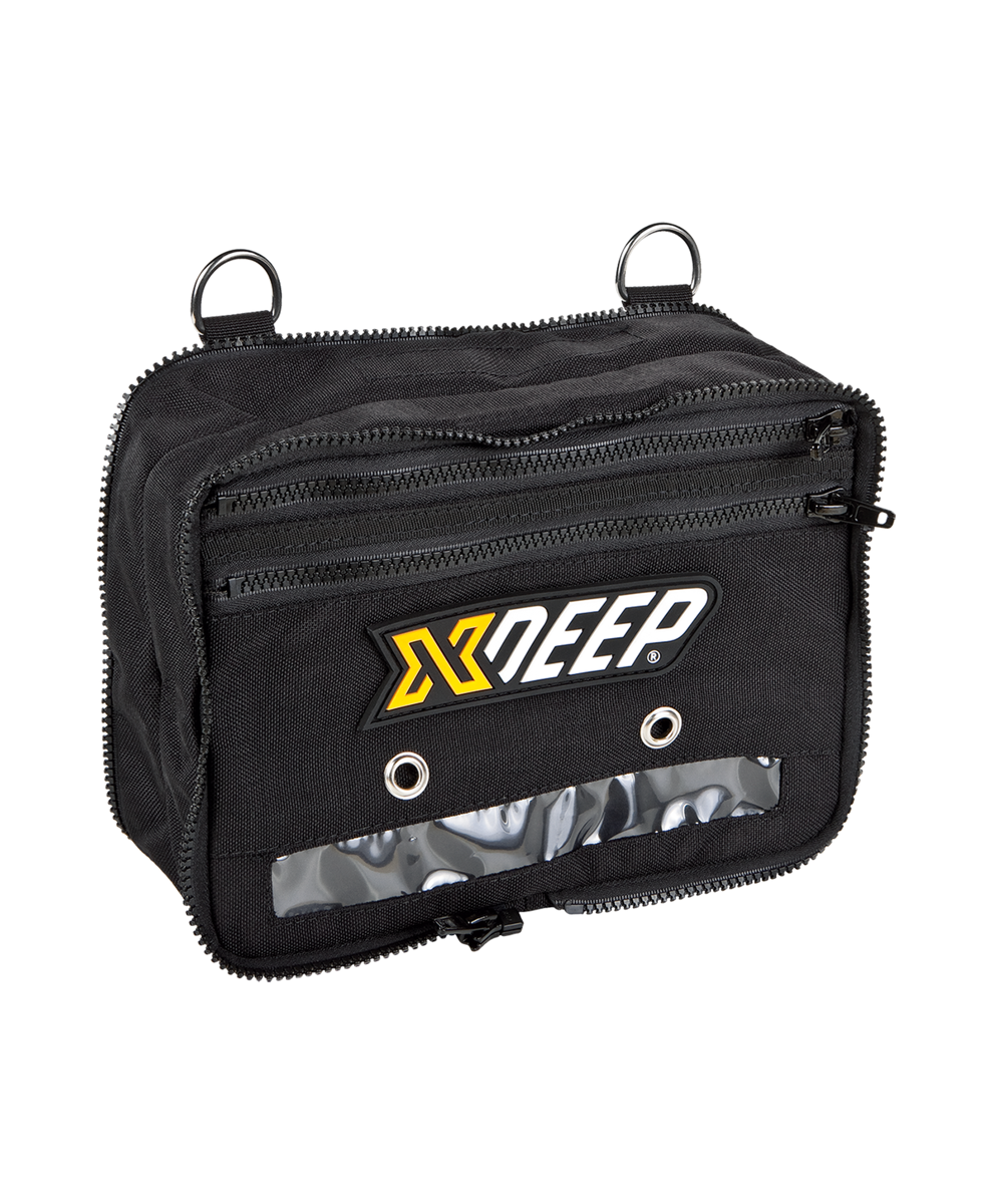 XDEEP expandable cargo pouch shown loaded