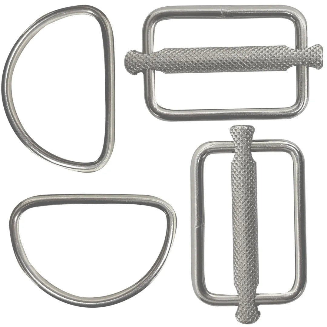 XDEEP Stealth 2.0 slideable D-ring kit, standard: two D-rings and two sliders