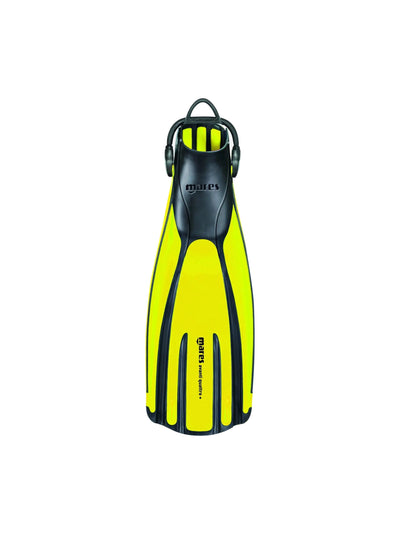 Mares Avanti Quattro+ fin in yellow, top view